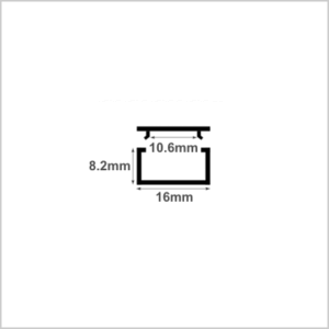 LED Box Mounting Profile - from Stock Plastic Extrusions