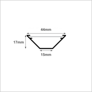 LED Cupcake Mounting Profile - from Stock Plastic Extrusions